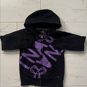 TNA Kids Hoodie in Black and Purple